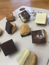 financier amande coque choco